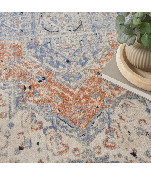 Nourison Nourison Essentials Persian Beige Blue NRE07 6 ft. X 9 ft. Rect. Rug