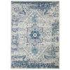 Nourison Home Tranquil TRA06 Ivory/Light Blue 5 ft. 3 in. X 7 ft. 3 in. Area Rug