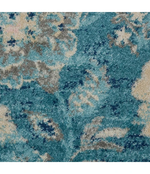 Nourison Tranquil Area Rug TRA02-Turquoise