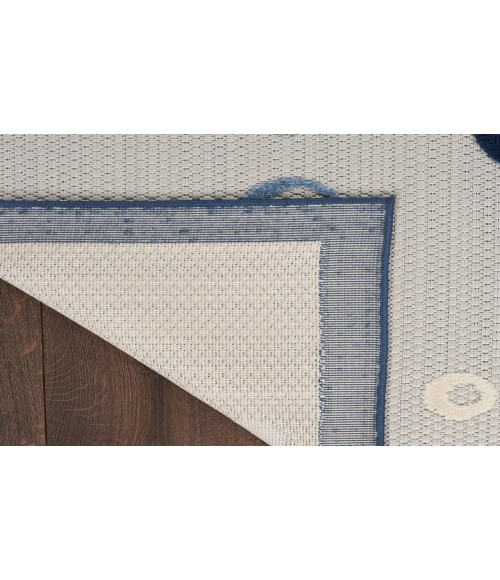 Nourison Aloha Navy Blue ALH27 2 ft. 3 in. X 8 ft. Rectangle Rug