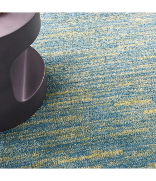 Nourison Essentials Blue Green Area Rug NRE01-Blue Green
