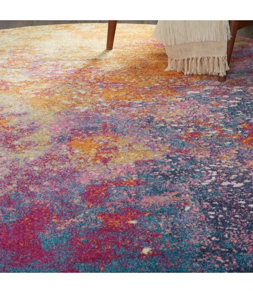 Nourison Passion Round Area Rug PSN10-Sunburst