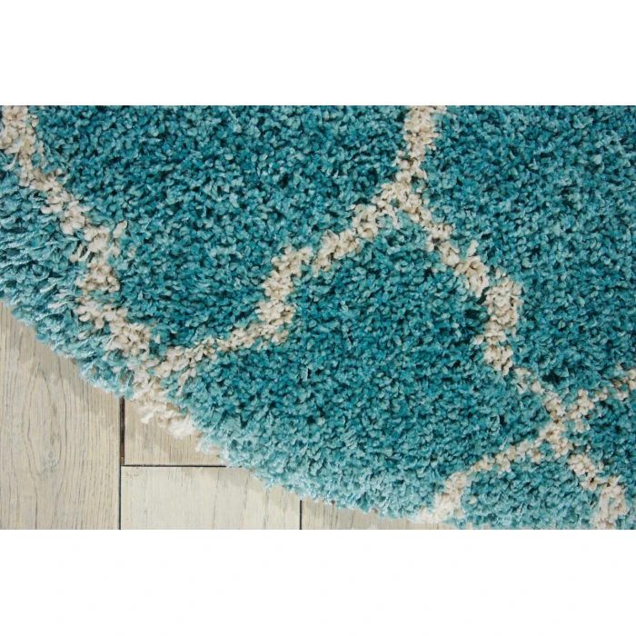 Nourison Home Amore Blue AMOR2 3ft.11in. x Round Round Rug