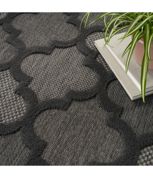 Nourison Easy Care Area Rug NES01 Charcoal/Black