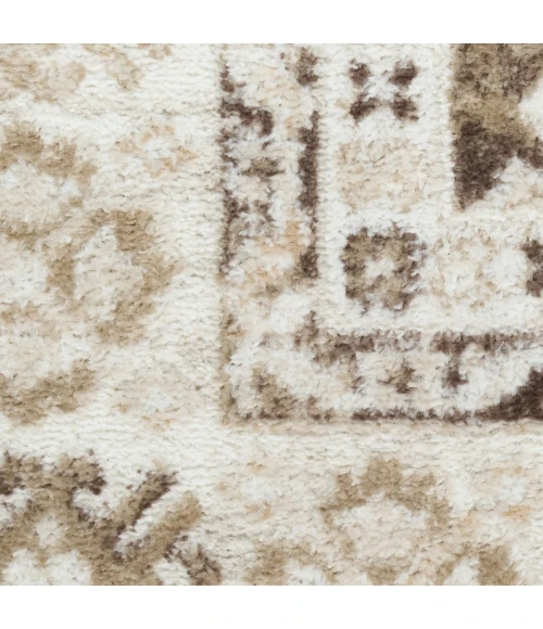 Nourison Dekor Ivory Brown DEK02 2 ft. X 4 ft. Rect. Rug