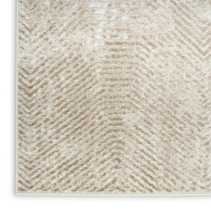 Nourison Dekor Ivory Taupe DEK04 7 ft. 10 in. X 9 ft. 10 in. Rect. Rug