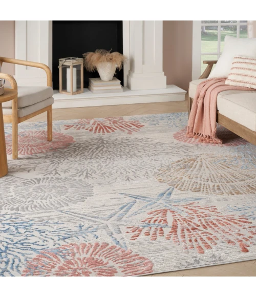 Nourison Seaside Multicolor SDS04 10 ft. X 14 ft. Rect. Rug