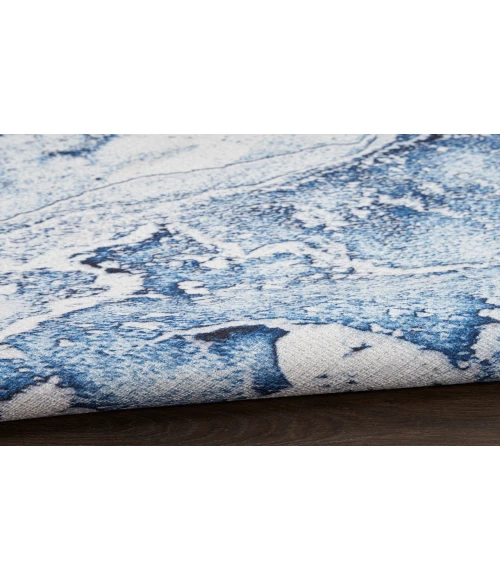 Inspire Me! Home Décor Daydream Ivory Blue DDR01 3 ft. 11 in. X 5 ft. 11 in. Rectangle Rug