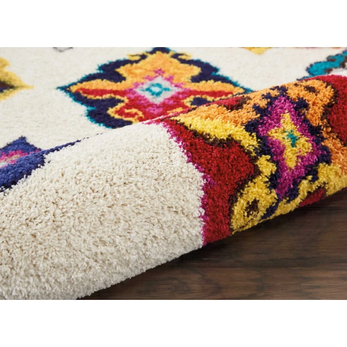 Nourison Home Nomad White NMD06 6ft.7in. x 9ft.6in. Rect. Rug