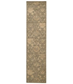 Nourison Home Silken Allure SLK11 Moss 2 ft. 5 in. X 10 ft. Area Rug