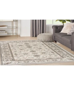 Nourison Home Serenity Home SRH02 Ivory Mocha 3 ft. 11 in. X 5 ft. 11 in. Area Rug