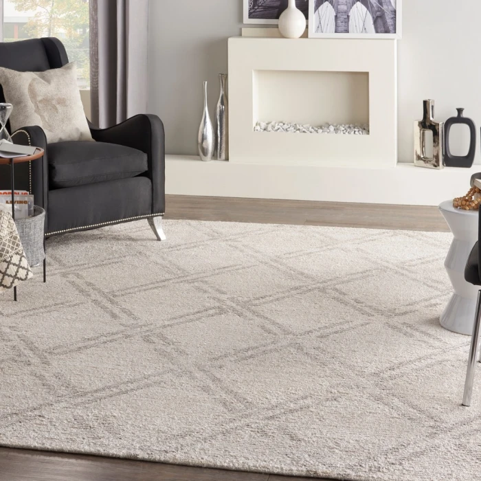 Nourison Venosa Area Rug VSN01-Ivory/Grey