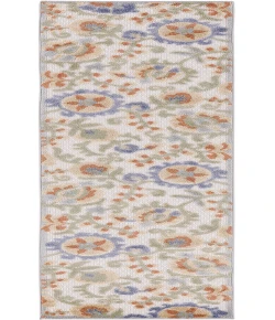 Nourison Home Aloha ALH17 Ivory Blue 2 ft. 3 in. X 8 ft. Area Rug