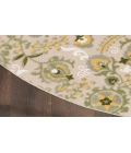 Nourison Aloha Ivory Green ALH17 5 ft. 3 in. Round Rug