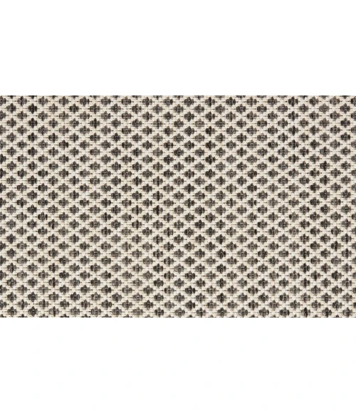 Nourison Courtyard Ivory/Charcoal COU01 2 ft. 2 in. X 10 ft. Rectangle Rug