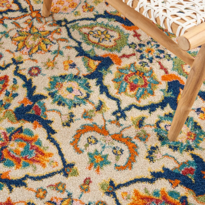 Nourison Allur Area Rug ALR03 Ivory Multicolor