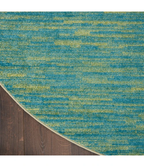 Nourison Essentials Blue Green Area Rug NRE01-Blue Green