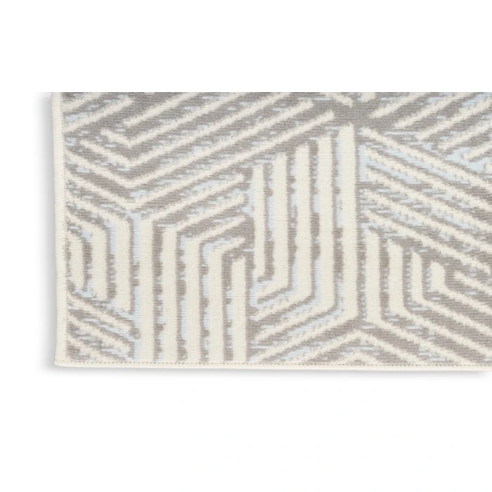 Nourison Grafix Grey GRF39 5 ft. 3 in. X 7 ft. 3 in. Rectangle Rug