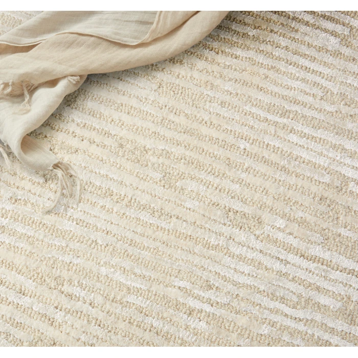 Calvin Klein Linear Area Rug LNR01 Ivory