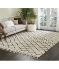 Nourison Moroccan Shag Area Rug MRS01-Cream