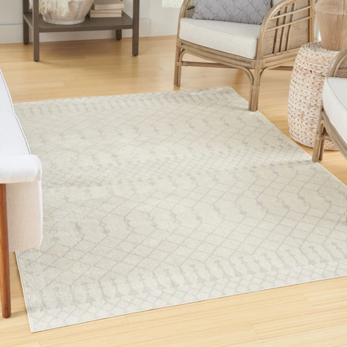 Nourison Astra Machine Washable Area Rug ASW10 Ivory