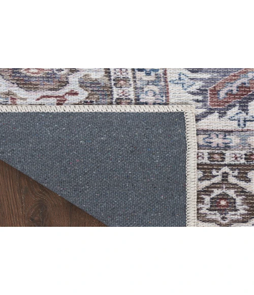 Nicole Curtis Machine Washable Series 1 Olive Ivory SR104 5 ft. 3 in. X 7 ft. 3 in. Rectangle Rug