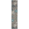 Nourison Home Passion PSN17 Charcoal Blue 2 ft. 2 in. X 10 ft. Area Rug