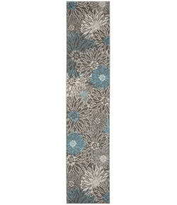 Nourison Home Passion PSN17 Charcoal Blue 2 ft. 2 in. X 10 ft. Area Rug