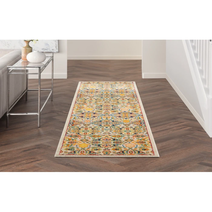 Nourison Allur Ivory Multicolor ALR03 2 ft. X 6 ft. Rectangle Rug