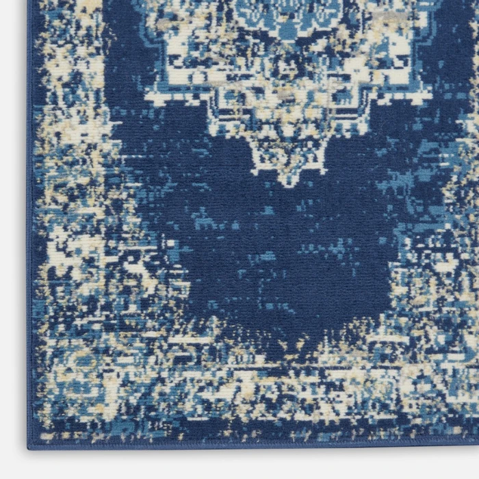Nourison Grafix Area Rug GRF14-Navy Blue