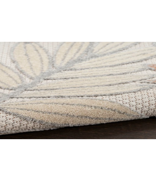 Nourison Aloha Blue Mocha ALH18 6 ft. X 9 ft. Rectangle Rug