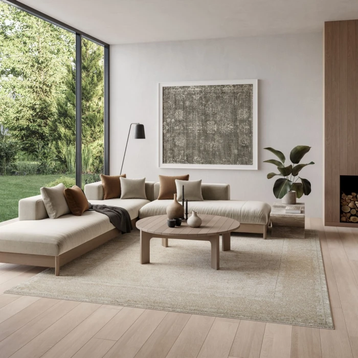 Nourison Dekor Ivory Taupe DEK09 10ft. x 14ft. Rect. Rug