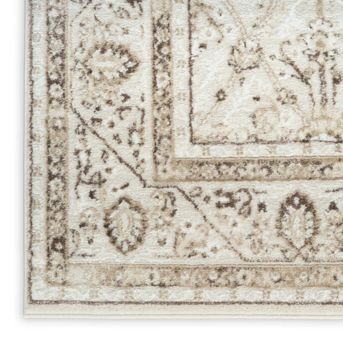 Nourison Dekor Ivory Brown DEK03 2 ft. X 4 ft. Rect. Rug