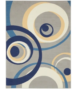 Nourison Home Grafix GRF21 Grey 6 ft. X 9 ft. Area Rug