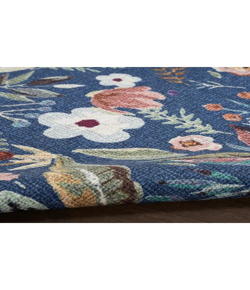 Nourison Nourison Washables Navy Multicolor NWB01 4 ft. X 6 ft. Rectangle Rug