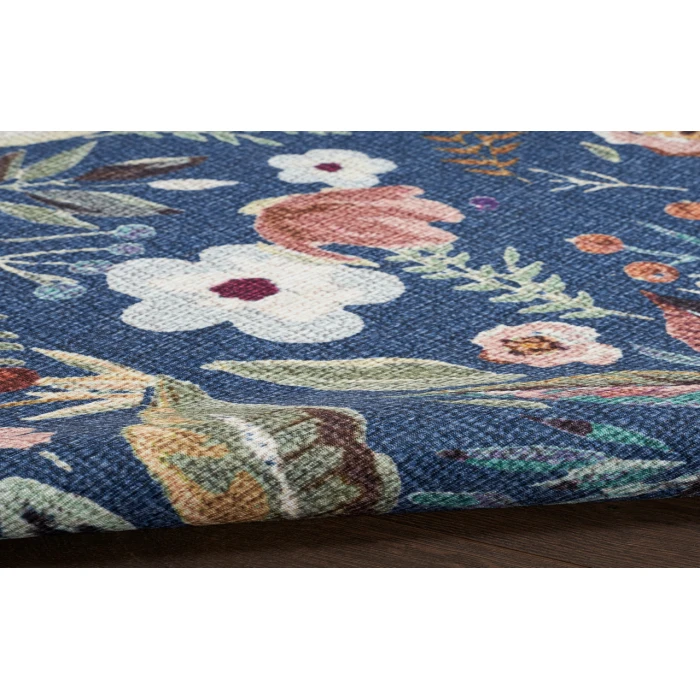 Nourison Nourison Washables Navy Multicolor NWB01 4 ft. X 6 ft. Rectangle Rug