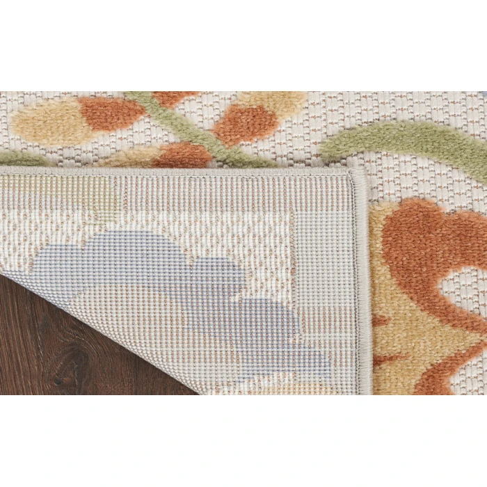 Nourison Aloha Ivory Blue ALH17 2 ft. 8 in. X 4 ft. Rectangle Rug