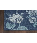 Nourison Garden Oasis Navy GOA03 6 ft. X 9 ft. Rectangle Rug