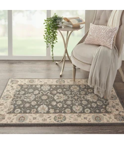Nourison Home Living Treasures LI16 Grey/Ivory 2 ft. 6 in. X 4 ft. 3 in. Area Rug