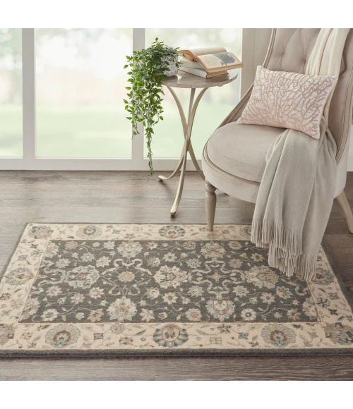 Nourison Living Treasures Area Rug LI16-Grey/Ivory