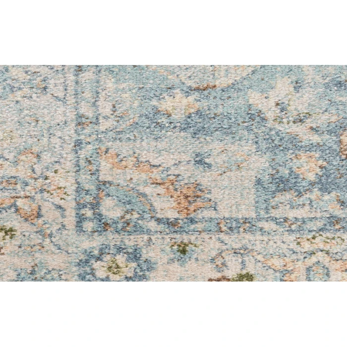 Nourison Astra Machine Washable Light Blue ASW12 4 ft. X 6 ft. Rectangle Rug