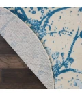 Nourison Jubilant Round Area Rug JUB12-Ivory/Blue