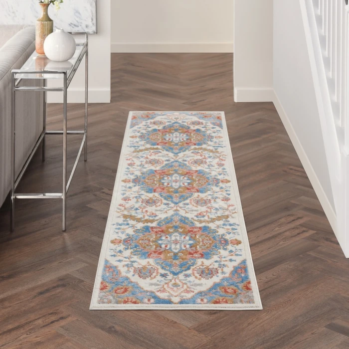 Nourison Elation Area Rug ETN09-Ivory Blue