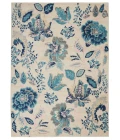 Nourison Tranquil Area Rug TRA02-Ivory/Light Blue