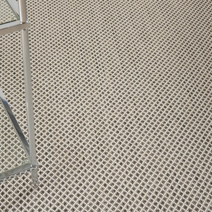 Nourison Courtyard Area Rug COU01-Ivory Charcoal