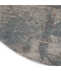 Nourison Rustic Textures Area Rug RUS15 Light Grey/Blue 5'3" Round