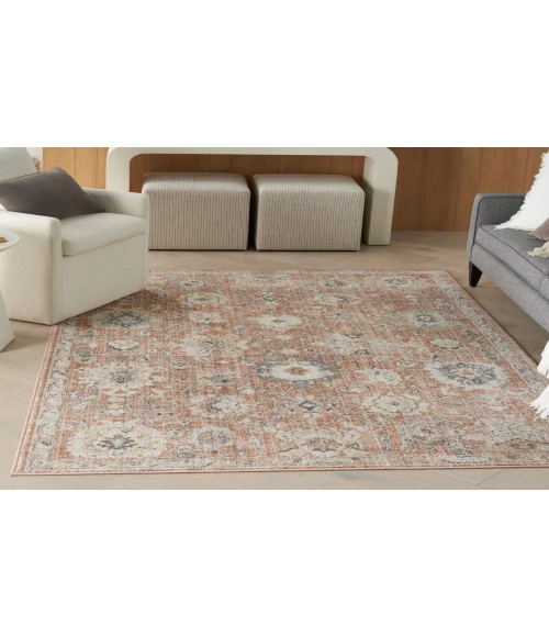 Nourison Oushak Home Rust OUS01 4 ft. 1 in. X 5 ft. 11 in. Rectangle Rug