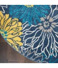 Nourison Passion Round Area Rug PSN17-Blue