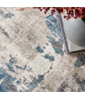 Kathy Ireland American Manor Area Rug AMR04 Ivory Blue