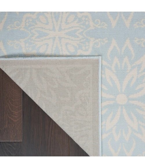 Nourison Jubilant Area Rug JUB06-Ivory/Light Blue